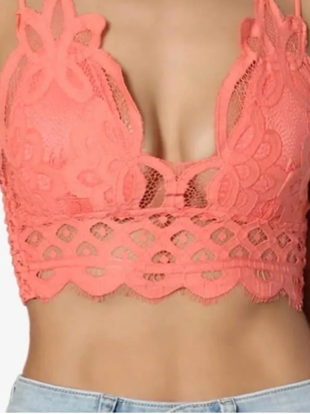 Zenana Lace Bralette 1X